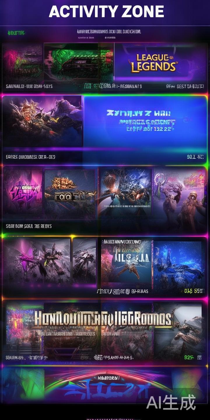 登录后，用户可以浏览活动专区，查看各项电竞比赛的具