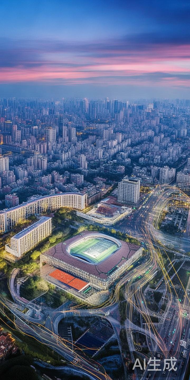 乐竞体育位于城市繁华地段，交通便利，便于市民和游客